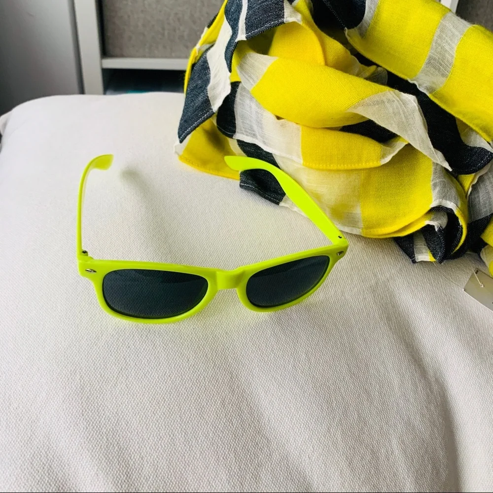 1pcs Sunglasses Dopamine Colorful Lime Acid Green